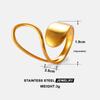 Moda Europea y Americana Anillo Irregular de Forma Especial de Acero Inoxidable Personalidad Hip-Hop para Mujer Anillo Geométrico de Acero de Titanio que No se Desvanece Venta al por Mayor