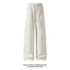 Colección Otoño 2026: Pantalones Largos de Pana Estampado a Cuadros Blancos, Tallas M-5XL, HK261025 - Especial P22