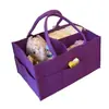 Bolsa de Maternidade Multifuncional de Grande Capacidade Transfronteiriça, Bolsa de Armazenamento Espessa de Feltro para Mãe e Bebê, para Mamadeiras e Fraldas