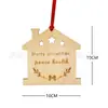 Exportación transfronteriza grabado láser decoraciones navideñas decoración regalos de vacaciones de Navidad adornos pequeños al por mayor colgantes de madera