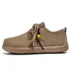 Zapatos Casuales Planos de Estilo Retro Estilo Hong Kong, Talla Grande, Nuevos para Primavera y Otoño, Zapatos Birkenstock con Cordones de Caña Baja de Moda para Hombre