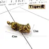 Colgante de llave creativo retro de los doce signos del zodíaco colgante mascota animal de cobre puro colgante tridimensional joyería de latón