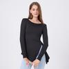 Slim-fit Slim-fit Top Sweet Spice Girls Outer Wear Roupas de Fitness Running Yoga Manga Comprida Slim-fit Camiseta Esportiva de Secagem Rápida para Mulheres