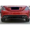 Adecuado para 15-21 Mercedes-Benz Clase C Clase modificada AMG C43/C63 labio trasero labio trasero cuatro salidas garganta de escape tubo de escape