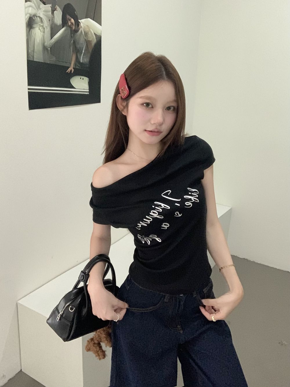 复制_kumikumi甜辣妹字母印花短袖T恤女.jpg