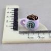 Xícara de Café Miniatura Xícara de Chá com Leite Food Play Garrafinha Acessórios de Resina Casa de Bonecas DIY Mini Enfeites de Supermercado Material