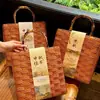 Pegatinas personalizadas para pasteles de luna de carne fresca y nuez del Festival de Medio Otoño, tiras largas autoadhesivas, pastelería estilo Suzhou con yema de huevo, decoración para caja de regalo de jamón de Yunnan