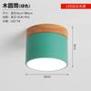 Luz de Entrada Estilo Nórdico Ventanal Balcón Macaron Madera Maciza Pasillo Techo Superior Downlight LED