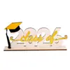 Bt364 Transfronterizo Temporada de Graduación 2026 Decoración de Mesa de Madera Adornos Decorativos Festivos Temporada de Graduación Pantalla de Escritorio de Graduación