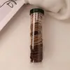 Elásticos de Cabelo Rosqueados e Cordas de Cabelo Enlatados para Mulheres, Acessórios de Cabelo Elásticos Simples e Duráveis, Prendedores de Rabo de Cavalo de Alta Elasticidade, Frete Grátis de Verão