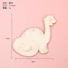 Piezas de madera DIY de animales creativos para pintar a mano, piezas de madera de dinosaurio, juguetes de educación temprana para niños, piezas en blanco de animales creativos