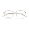 Armazón de Gafas Ligero Retro Cuadrado de Aleación de Alta Calidad con Diseño Calado Bicolor, Soporta Entrega Directa del Fabricante de Gafas