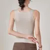 Chaleco Térmico Popular Transfronterizo Europeo y Americano para Mujer con Almohadillas en el Pecho, No Necesita Usar Sujetador, Ropa Interior, Top de Terciopelo para Otoño e Invierno