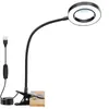 Lámpara de Pinza con Lupa 95mm, Manguera Flexible, con Luz LED