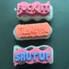 Molde de Silicone para Vela de Aromaterapia Onda de Letra Estéreo DIY Transfronteiriço