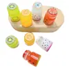 Accesorios de Resina para Taza de Jugo con Simulación 3D, Pegamento de Crema para Decoraciones de Casa de Muñecas DIY, Colgantes para Llaveros, Materiales para Bolsas Sorpresa