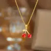 Jóias Transfronteiriças de Aço Titânio Dongguan Joias de Aço Inoxidável que Não Desbotam Moda de Luxo Leve Acessórios Corrente Clavicular Atacado Colar para Mulheres