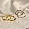 Brincos de Argola Estilo Francês Simples e Sofisticados, Argolas de Orelha Minimalistas e Modernas, Presilhas de Orelha de Argola Lisas com Design Exclusivo, Brincos Femininos