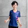 Roupas infantis de badminton para meninos e meninas tops de secagem rápida roupas de manga curta para aulas de esportes tênis de mesa roupas de treinamento verão 1905