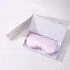 Caja de Regalo para Máscara de Ojos, Máscara de Dormir de Seda Sintética, Bloqueo de Luz, Transpirable, Máscara de Ojos Elástica para la Siesta, Logo Impreso, Múltiples Colores Disponibles