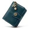 Cartera de Mujer de Nuevo Estilo Transfronteriza con Diseño Hueco, Cremallera y Hebilla, Cartera Corta de Moda Retro Europea y Americana en Stock