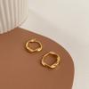 Pendientes de Anillo Mobius Simples y Elegantes Estilo Coreano para Mujer, Moda Retro, Aros de Oreja Elegantes y Compactos