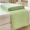 Colcha de Verão Ultra Macia Refrescante de Seda para Venda por Atacado, Colcha para Ar Condicionado, Colcha de Verão para Dormitório de Estudante, Colcha Refrescante de Verão para Uma Pessoa, Colcha Fina, Lavável