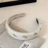 Diadema de Moda Estilo Coreano con Estampado de Moño, Diadema Dulce y Elegante de Esponja Alta, Versátil para Salir, Accesorio para el Cabello