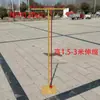 Marco de Arte de Hierro para Boda para Soporte de Tela y Cortina, Soporte de Tablero KT, Barra Telescópica en Forma de T, Soporte de Exhibición para Tela de Fondo y Cortina