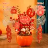 Año Nuevo, Festival de Primavera, Flores de Nochevieja, Frutas de Prosperidad, Decoraciones Festivas, Inauguración de Casa, Suministros para Montar Casa Nueva, Adornos de Cubo de la Fortuna