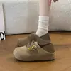 Sandalias Birkenstock estilo coreano, corte relajado, hebilla metálica retro, para mujer 2026, zapatos planos totalmente cerrados, suela suave, punta poco profunda, adecuados tanto para interior como exterior, y para ir al trabajo