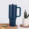 Taza de Hielo Big Mac de 40 oz Transfronteriza Gran Capacidad Termo con Popote Doble Capa Almacenamiento en Frío Acero Inoxidable 304 Taza para Coche