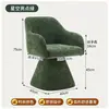 Taburete de tocador estilo medieval, Silla giratoria retro para manicura, Silla de maquillaje de lujo ligero con respaldo para habitación de niña, Gama alta