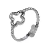 Anillo Geométrico de Acero Inoxidable con Diseño Hueco de Amazon, Joyería Ajustable de Acero de Titanio para Mujer, Pulsera de Cristal Natural
