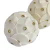 En Stock Bola de Tongcao Natural de 4 cm Bola Comestible para Masticar para Mascotas Pequeñas Manualidades de Frutas Secas Juguete Bola para Limar los Dientes de Hámster