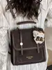 Mochila Retro Estilo Coreano Ins 2026 para Mulheres, Bolsa de Ombro com Textura Fashion de Nicho, Mochila Casual para o Dia a Dia