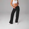 Calça Larga de Cintura Alta para Mulheres, Calça Esportiva de Corrida ao Ar Livre, Calça de Perna Larga Emagrecedora para Mulheres, Exportação