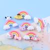 Brillante Animal Pequeño Arcoíris Dibujos Animados DIY Accesorios de Joyería Pegamento Crema Resina Accesorios Pequeños Horquilla Material Hecho a Mano Paquete