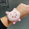 Juguete de Peluche de Dibujos Animados Goma para el Cabello Hacedor de Chongo Pulsera para Niños Oso Amarillo de Peluche Pulsera de Bofetada
