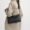 Bolso de Piel Genuina, Moda Versátil de Venta Caliente Transfronteriza, Bolso de Hombro Cruzado para Mujer, Color Sólido, Gran Capacidad, Bolso Tote de Piel de Vaca de Primera Capa