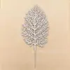 P Navidad simulación polvo dorado raíces de árbol hojas esquejes de árbol de Navidad adornos accesorios decorativos DIY simulación exquisito