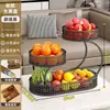 Plato de Frutas Sala de Estar Hogar de Gama Alta Cesta de Almacenamiento de Múltiples Niveles Estante Plato de Exhibición de Frutas Secas y Snacks Estilo Vintage