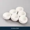 Conjunto de 6 xícaras de chá de cerâmica kung fu para uso doméstico, incluindo tigelas de chá, xícaras de degustação, conjuntos de chá e xícaras pequenas para o anfitrião apreciar o chá