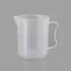 Taza medidora de plástico PP engrosado con asa y marcas, adecuada para experimentos, repostería y mediciones de gran volumen