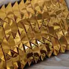 Lingotes de Ouro de Papel Produtos Semi-Acabados, Papel Dourado, Papel Alumínio, Lingotes de Prata com Cantos Cortados, Papel de Origami Artesanal, Oferendas para o Festival Qingming, Papel Alumínio