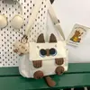 Bolsa de Ombro Fofa Desenho Animado Gao Yan Valor Menina Doce Japonesa Macia Versátil Estudante Bolsa Transversal Bolsa Gato Feia Fofa Engraçada