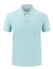 Novo Produto de Verão 2026: Camisa Polo Jacquard Estilo Floresta Gola Abacaxi Piquet Duplo Cor Sólida Lapela Destaque Live Stream Manga Curta Camiseta