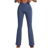 Pantalones de yoga acampanados de pierna ancha, estilo europeo y americano, con cintura alta y realce de cadera, informales, ajustados, para mujer, para bailar y fitness.