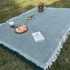 Tapete de Picnic Tienda Tapete a Prueba de Humedad Manta Multifuncional Estilo Bohemio Manta de Algodón para Siesta Manta para Camping al Aire Libre