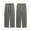 Roupas Masculinas da Moda Primavera 2026 Zíper Invisível Juventude Solta Calça de Moletom Reta com Forro de Lã Calça de Moletom de Malha Elástica para Homens